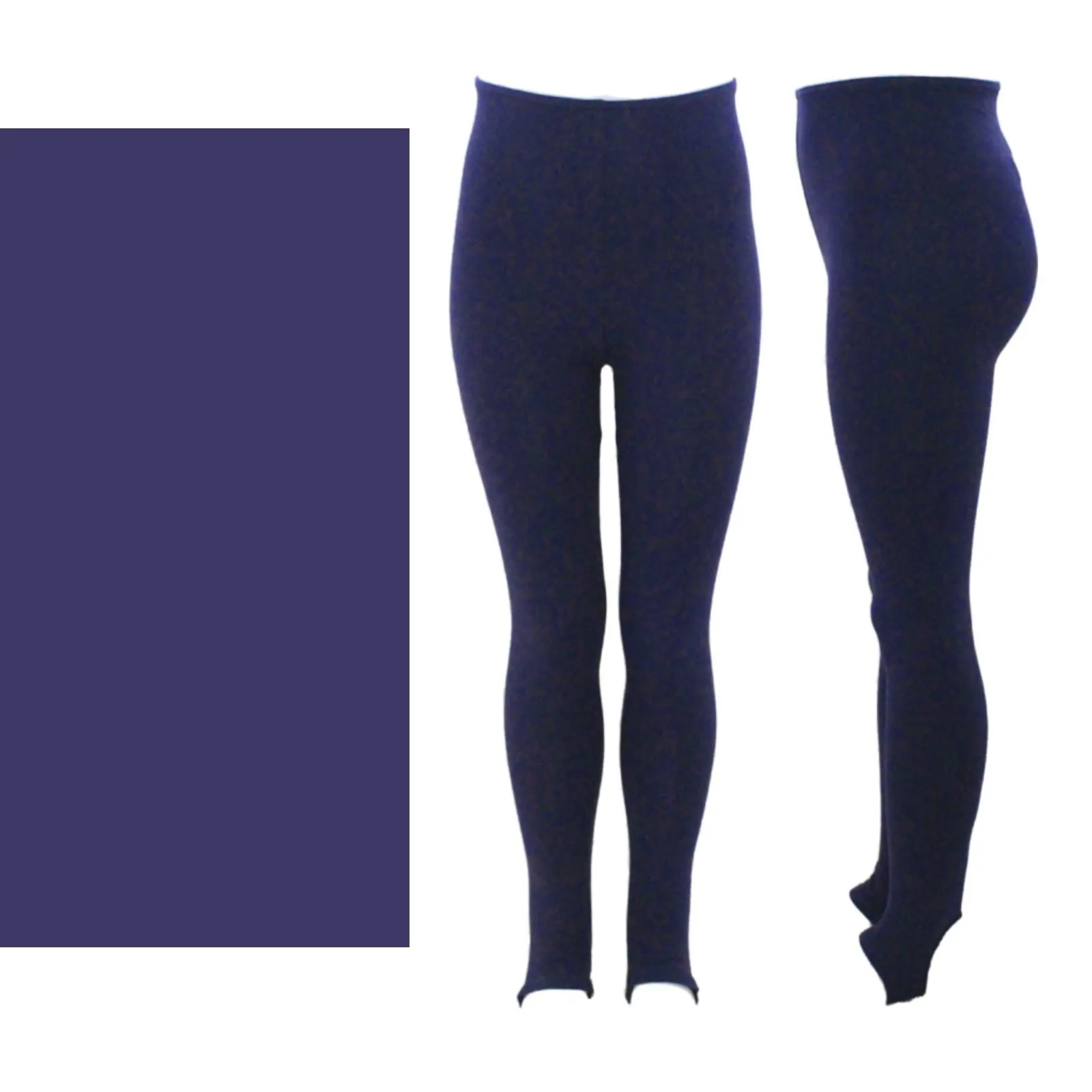 SALE - CEST - COTTON LYCRA STIRRUP TIGHTS / LEGGINGS - NAVY BLUE