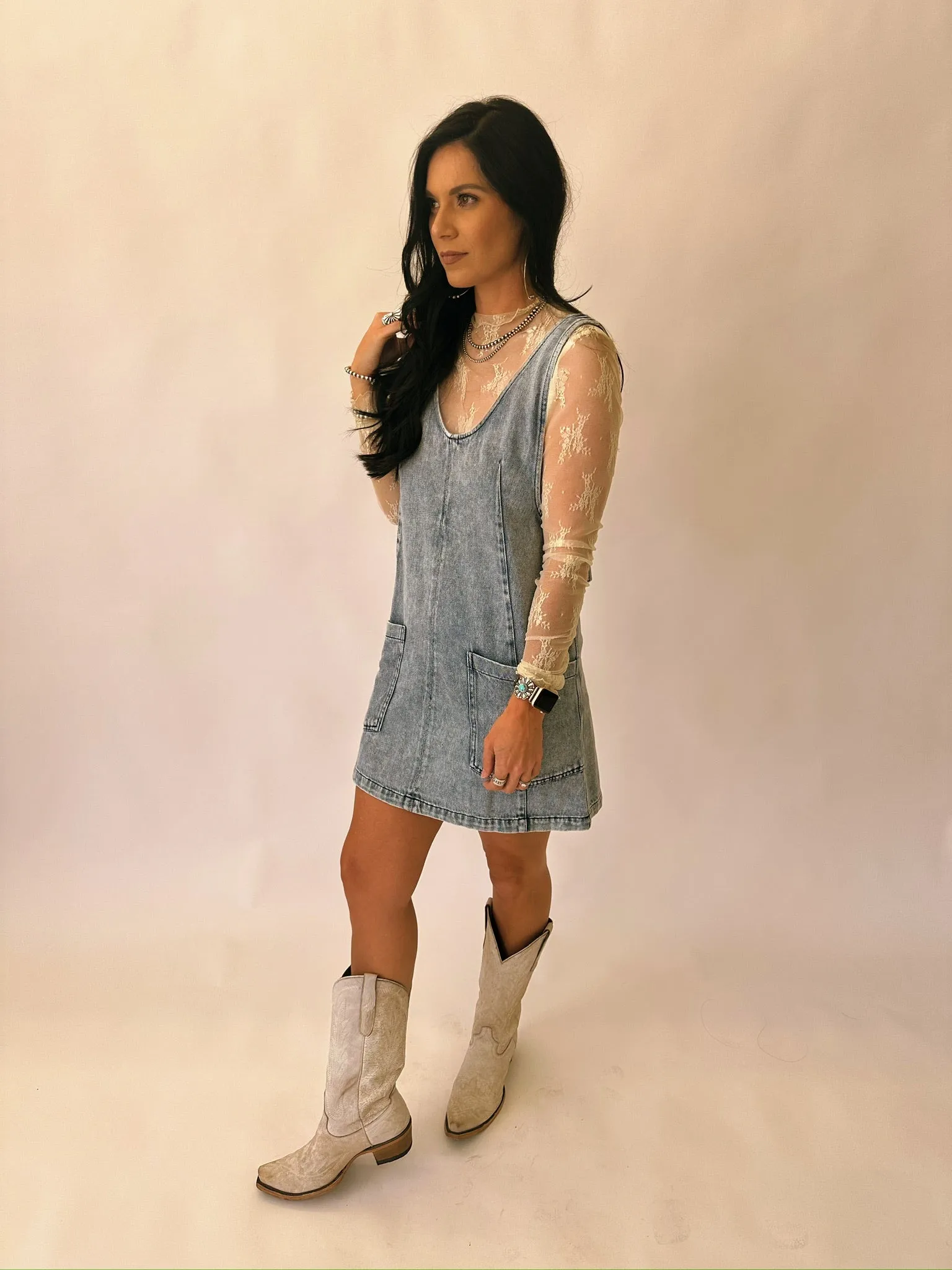 Savannah denim jumper - 2 colors