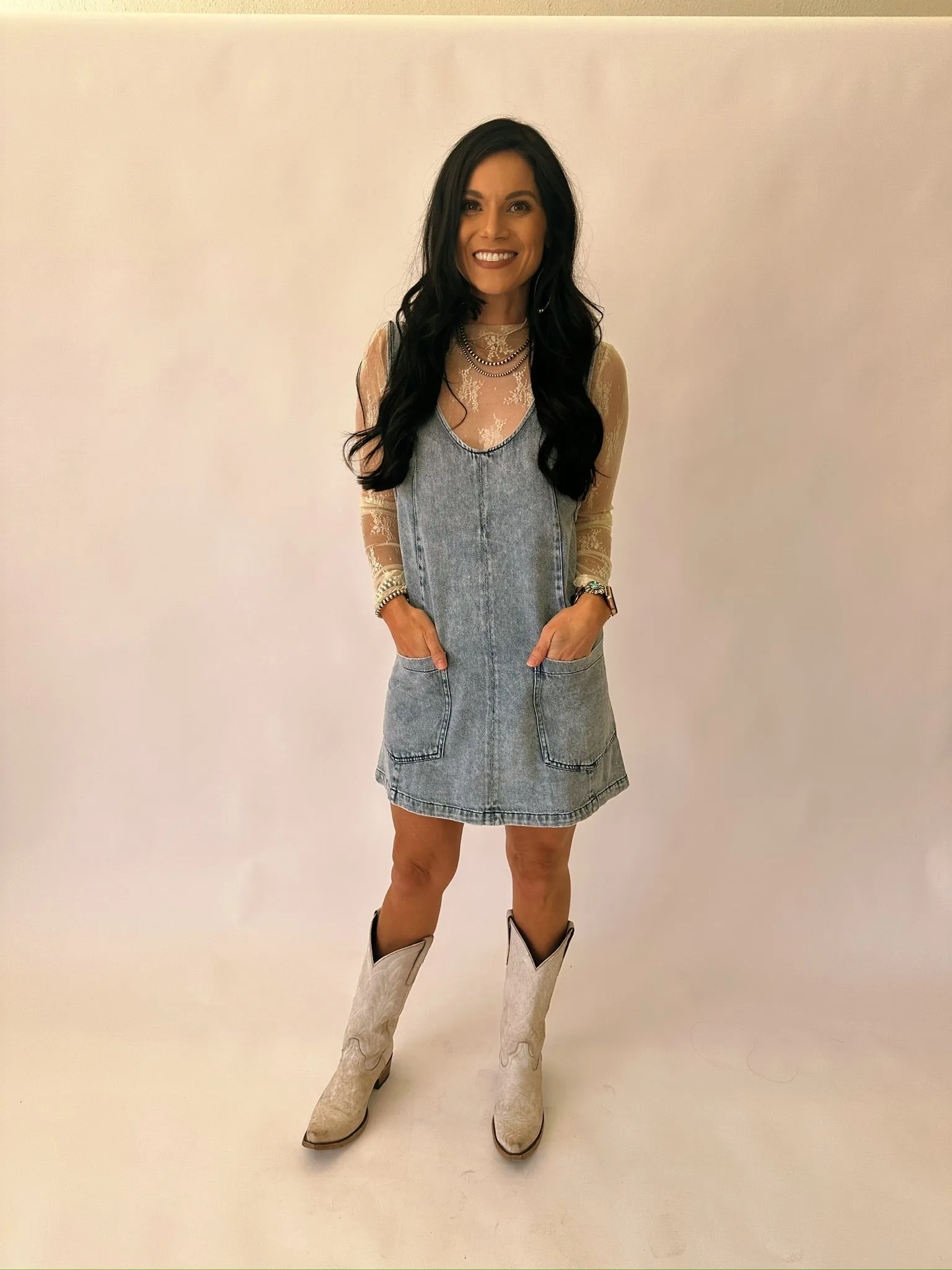 Savannah denim jumper - 2 colors