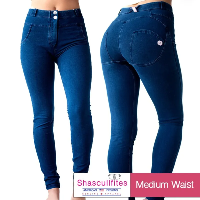 Shascullfites bum lifting denims - MEDIUM WAIST