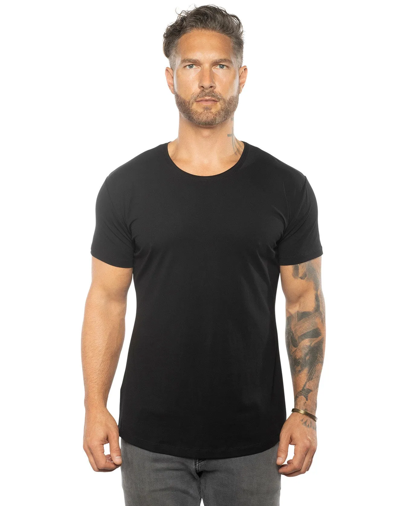 Silas Raw Neck Slim Fit Tee [Restock Est Jan 2025]