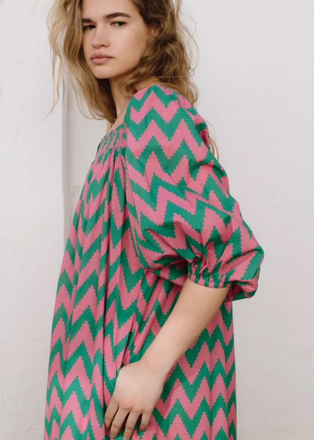 Simona Dress Zig Zag