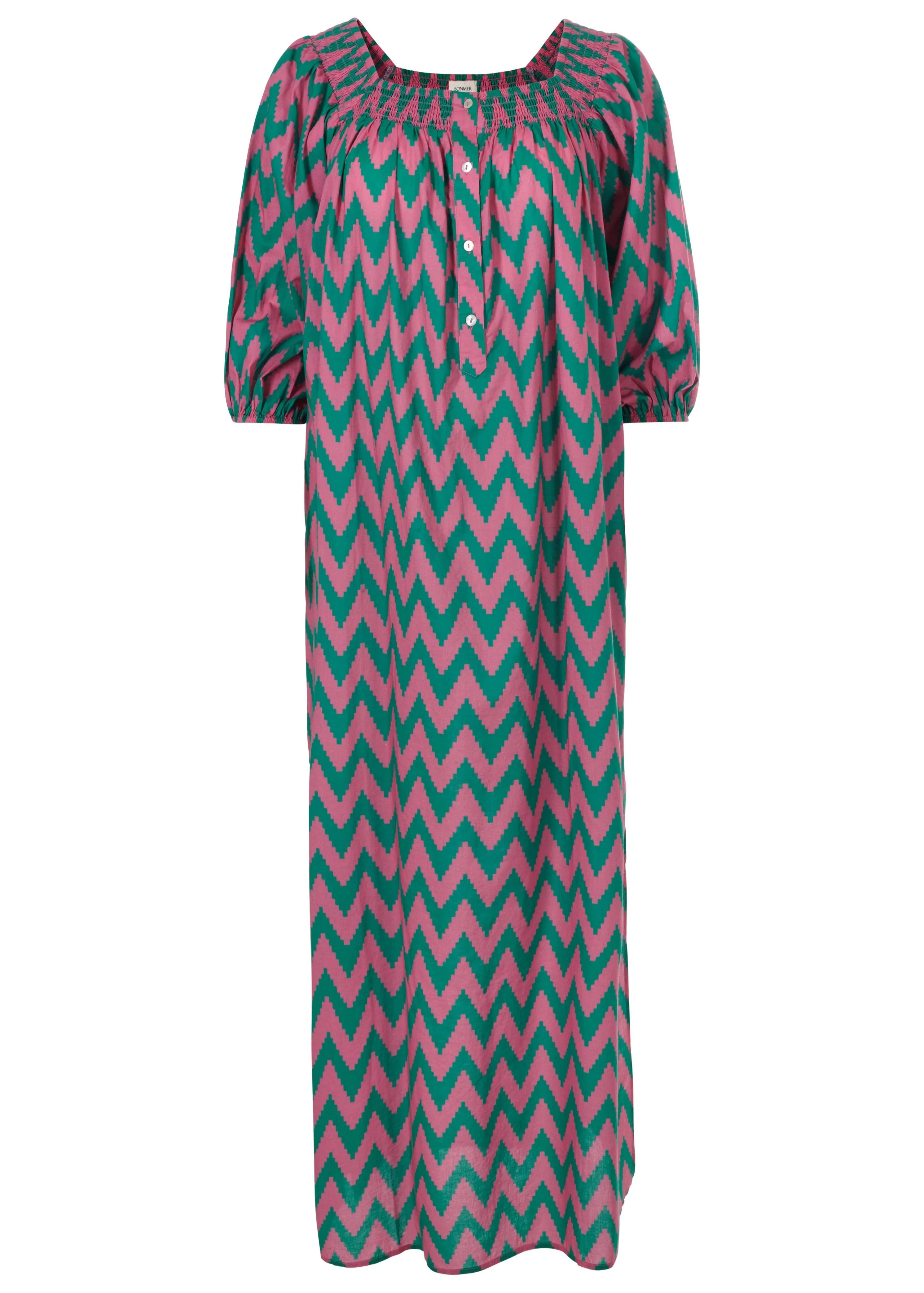 Simona Dress Zig Zag