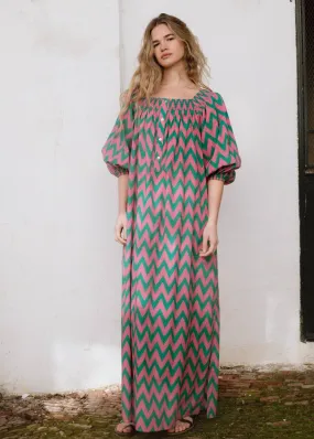 Simona Dress Zig Zag