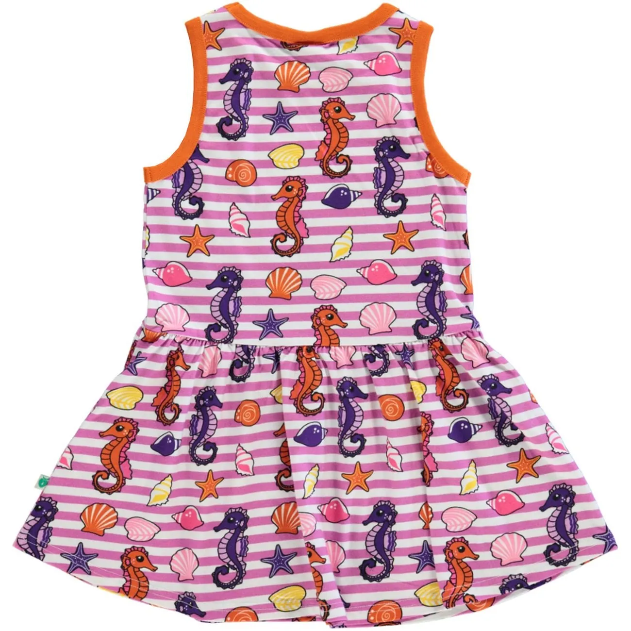 Småfolk Spring Pink Sleeveless Dress With Seahorses