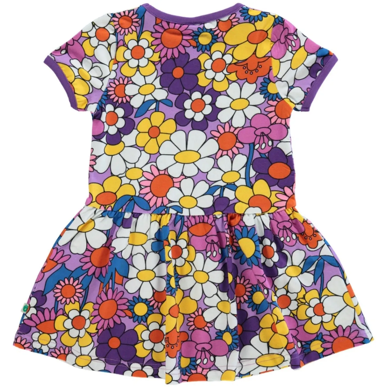 Småfolk Viola Short-Sleeved Dress With Flowers