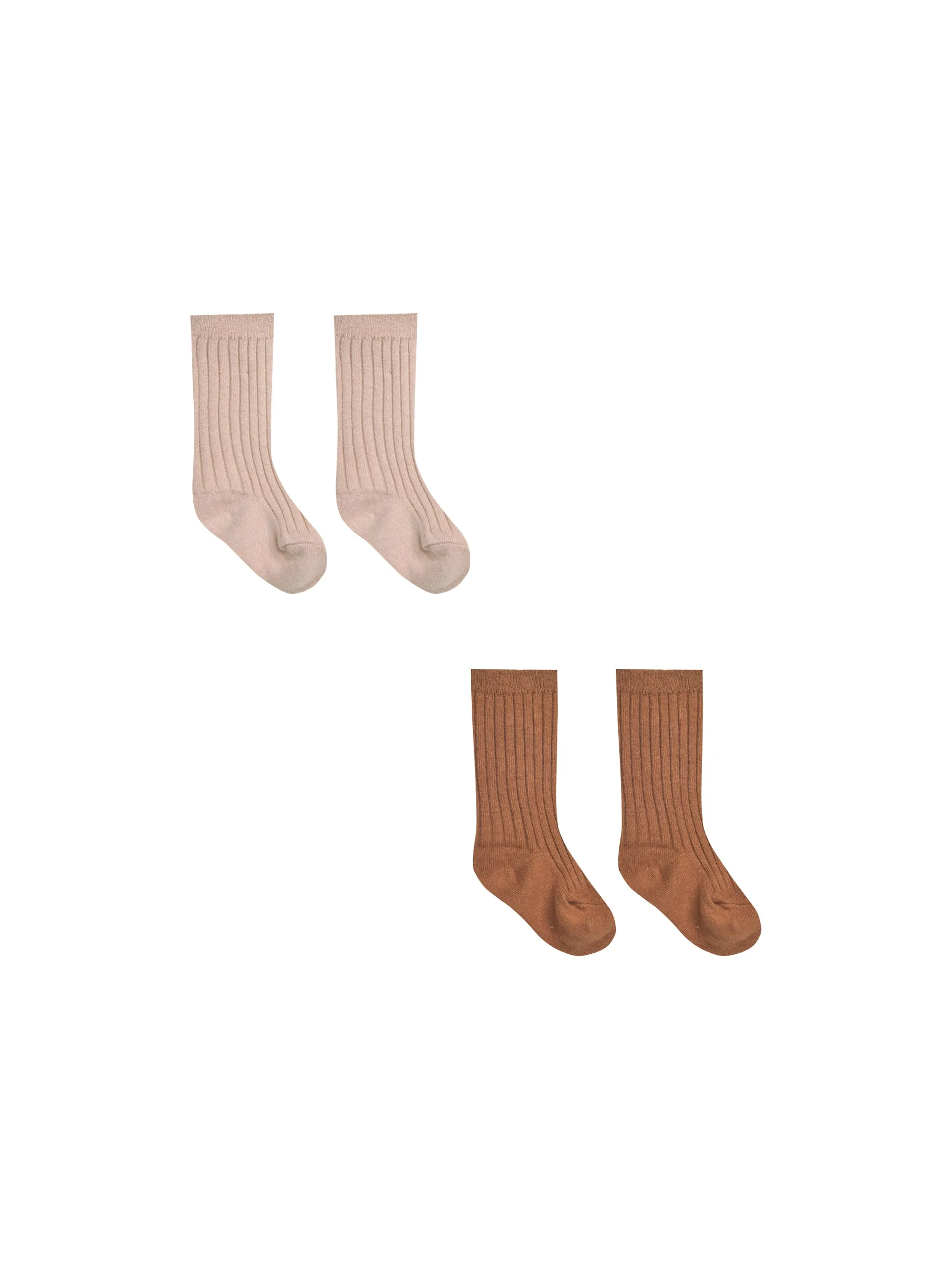 Socks Set of 2 || Blush   Clay