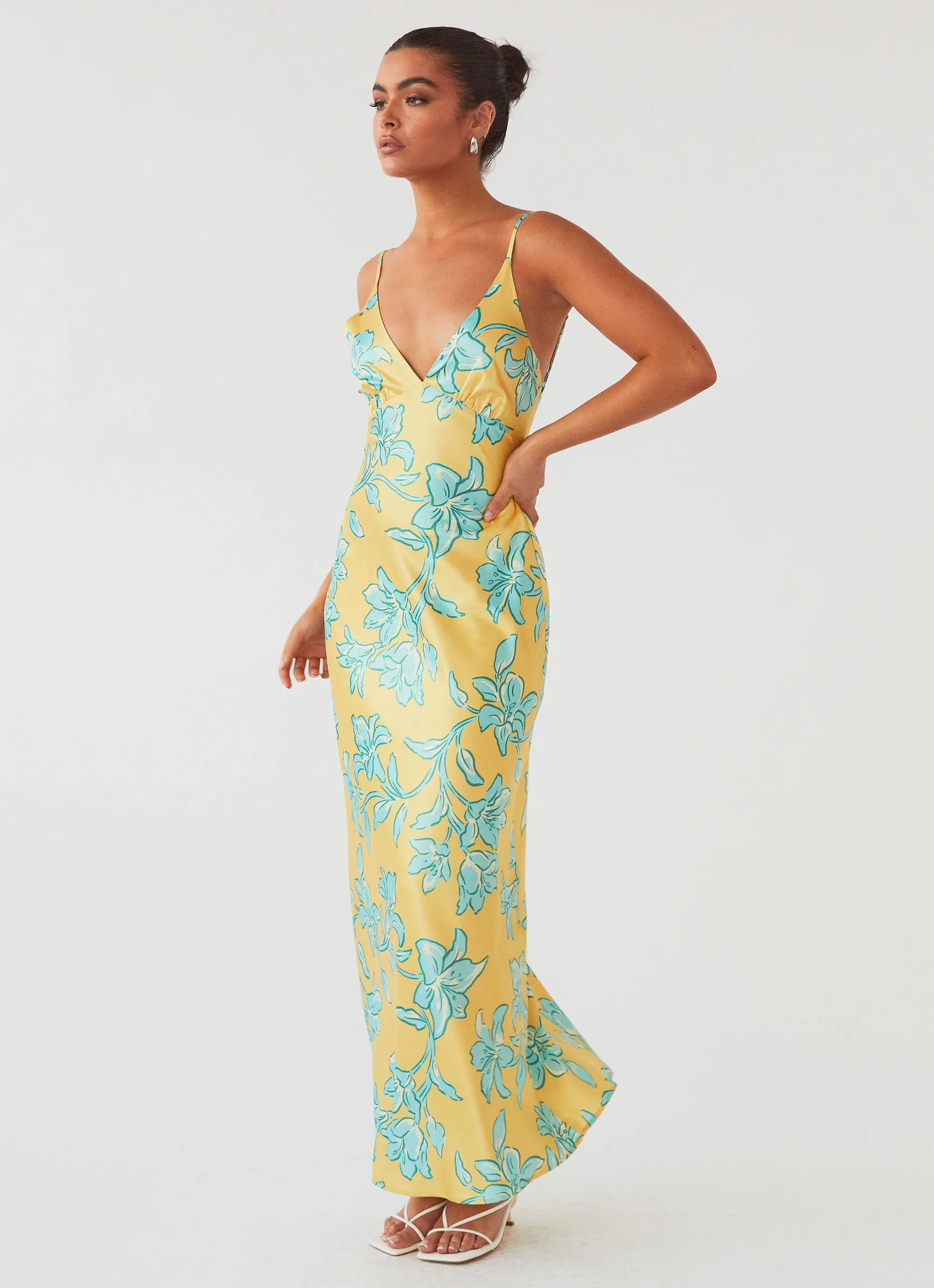 Sorrento Sun Maxi Dress - Golden Bloom