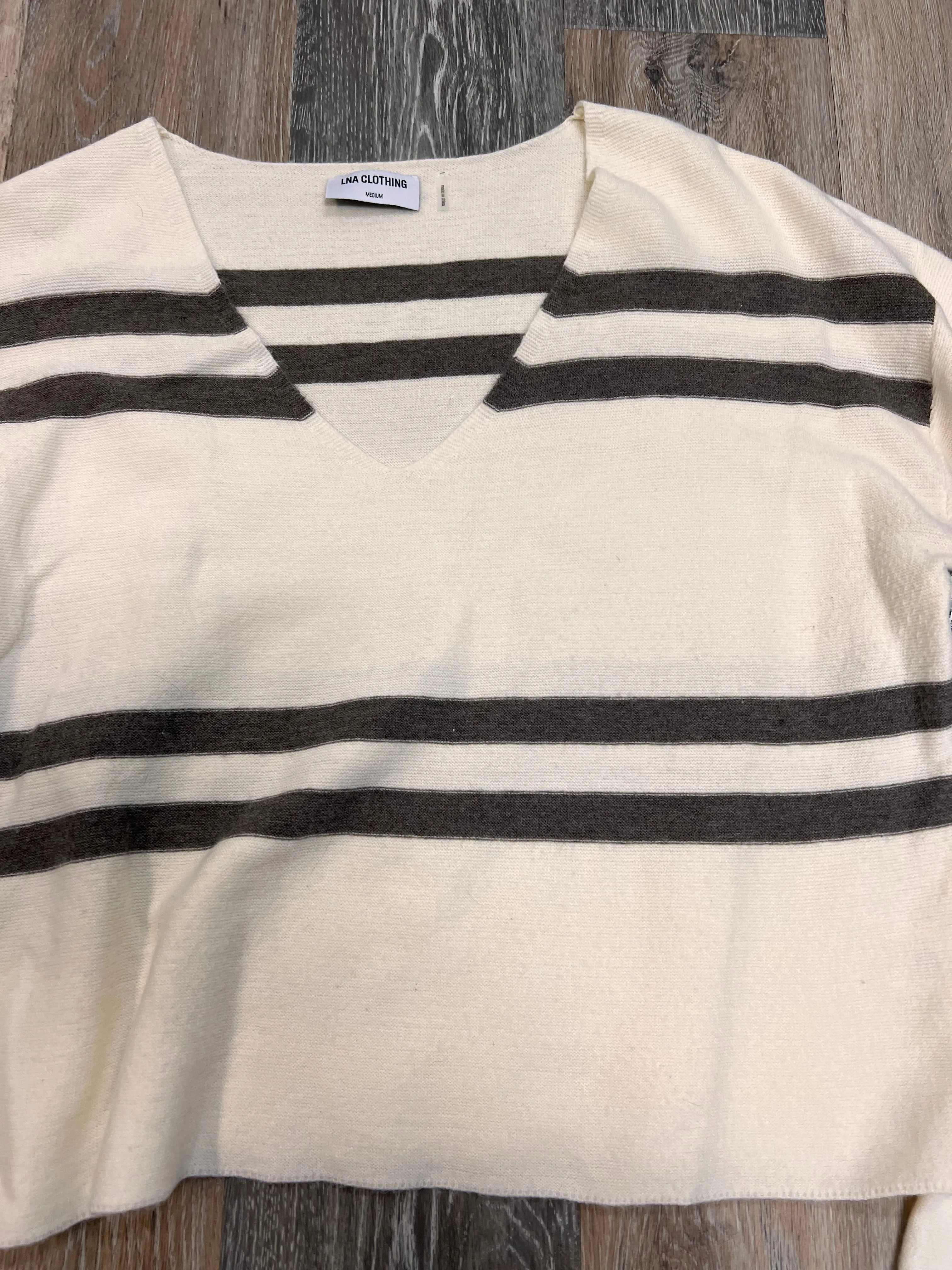 Sweater By LNA In Striped Pattern, Size: M