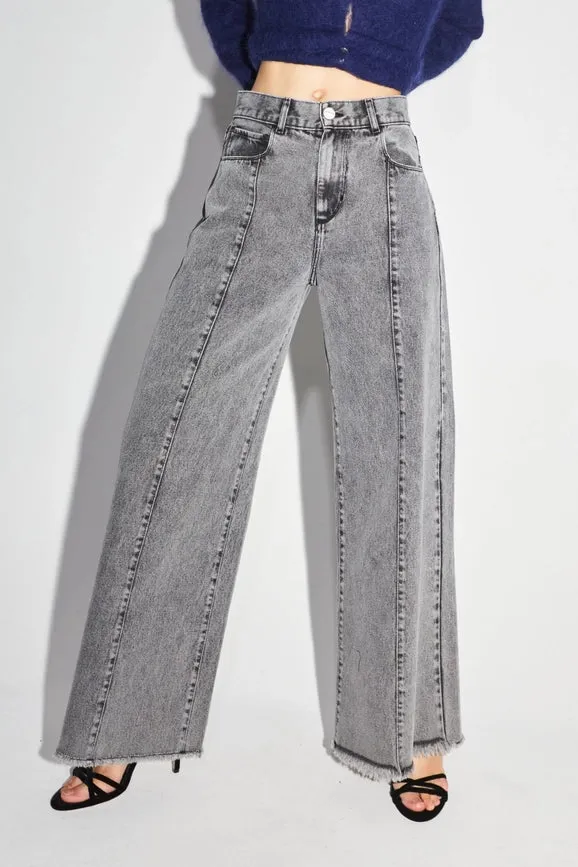 Swiggy Palazzo Gray Jeans