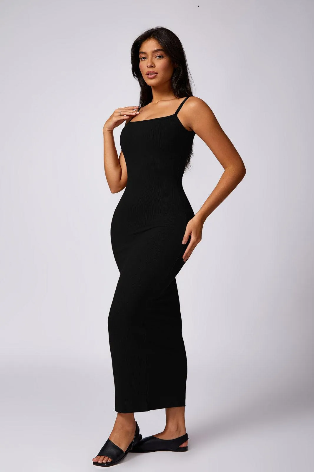 Thalia Long Dress - Black (FINAL SALE)