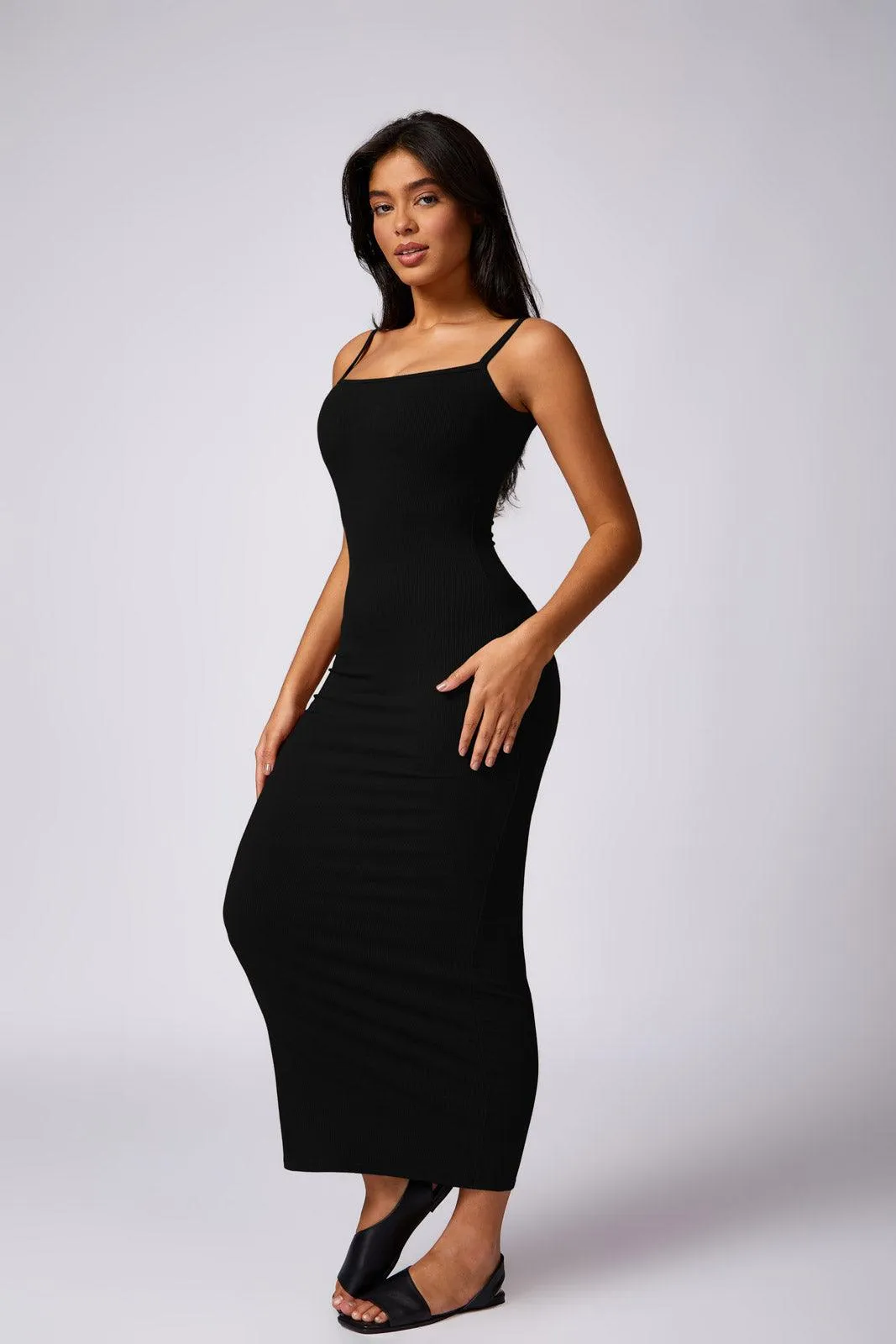 Thalia Long Dress - Black (FINAL SALE)