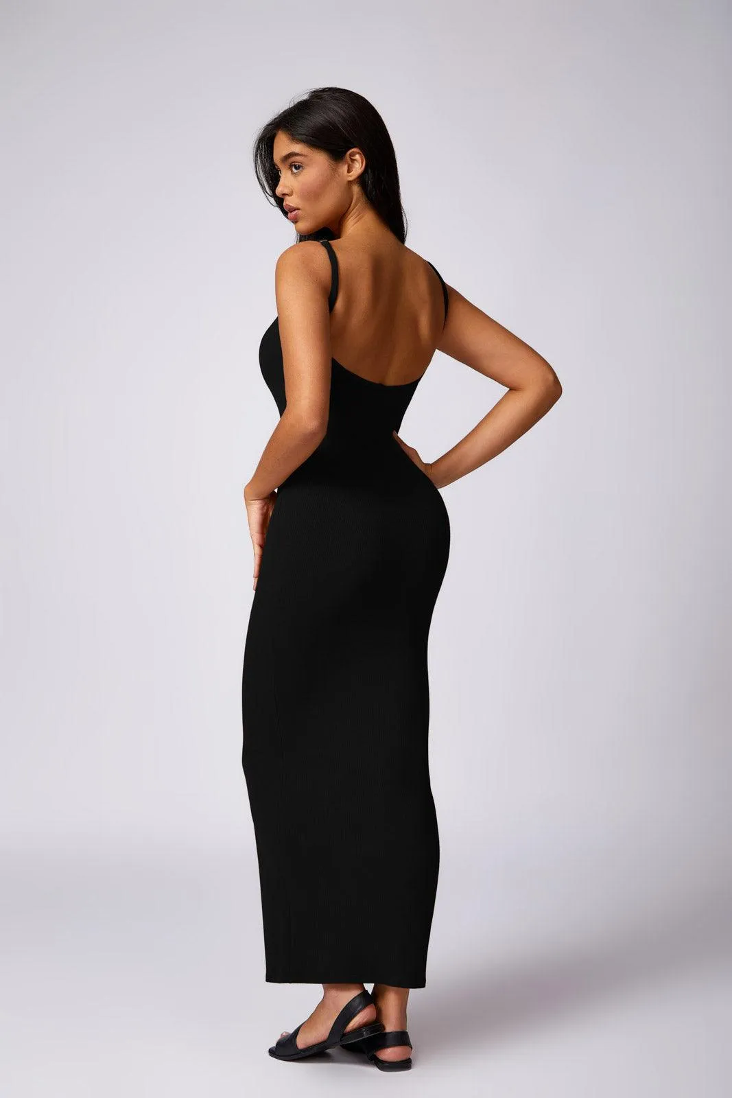 Thalia Long Dress - Black (FINAL SALE)