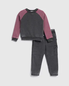 Toddler Boy Two Tone Long Sleeve Set