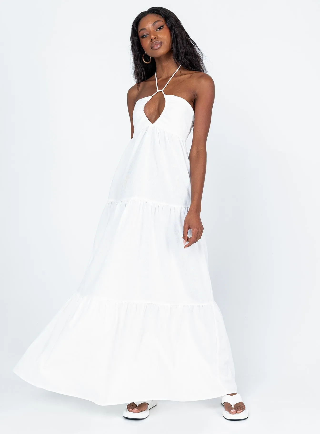 Toleet Lincoln Maxi Dress White