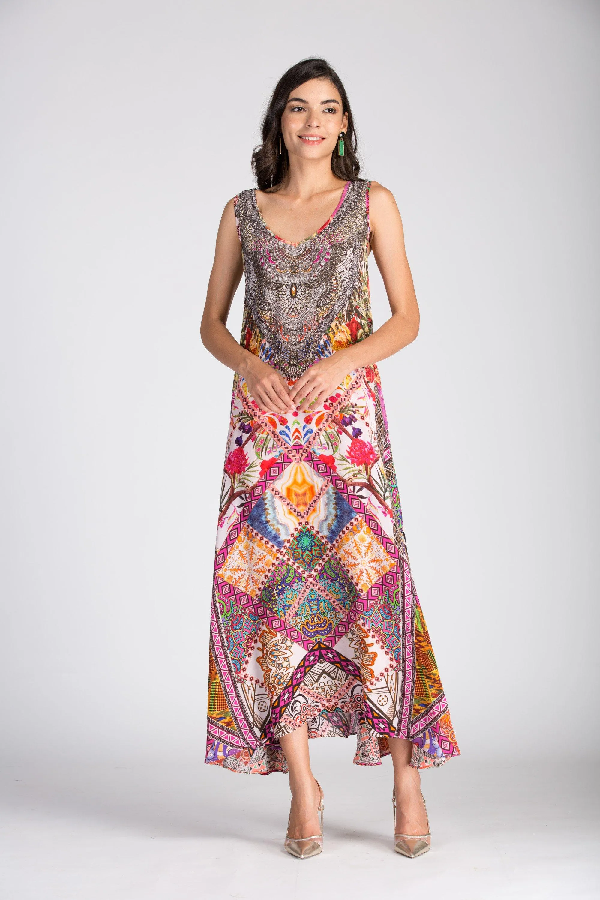 TUNISIA - SLEEVELESS MAXI DRESS