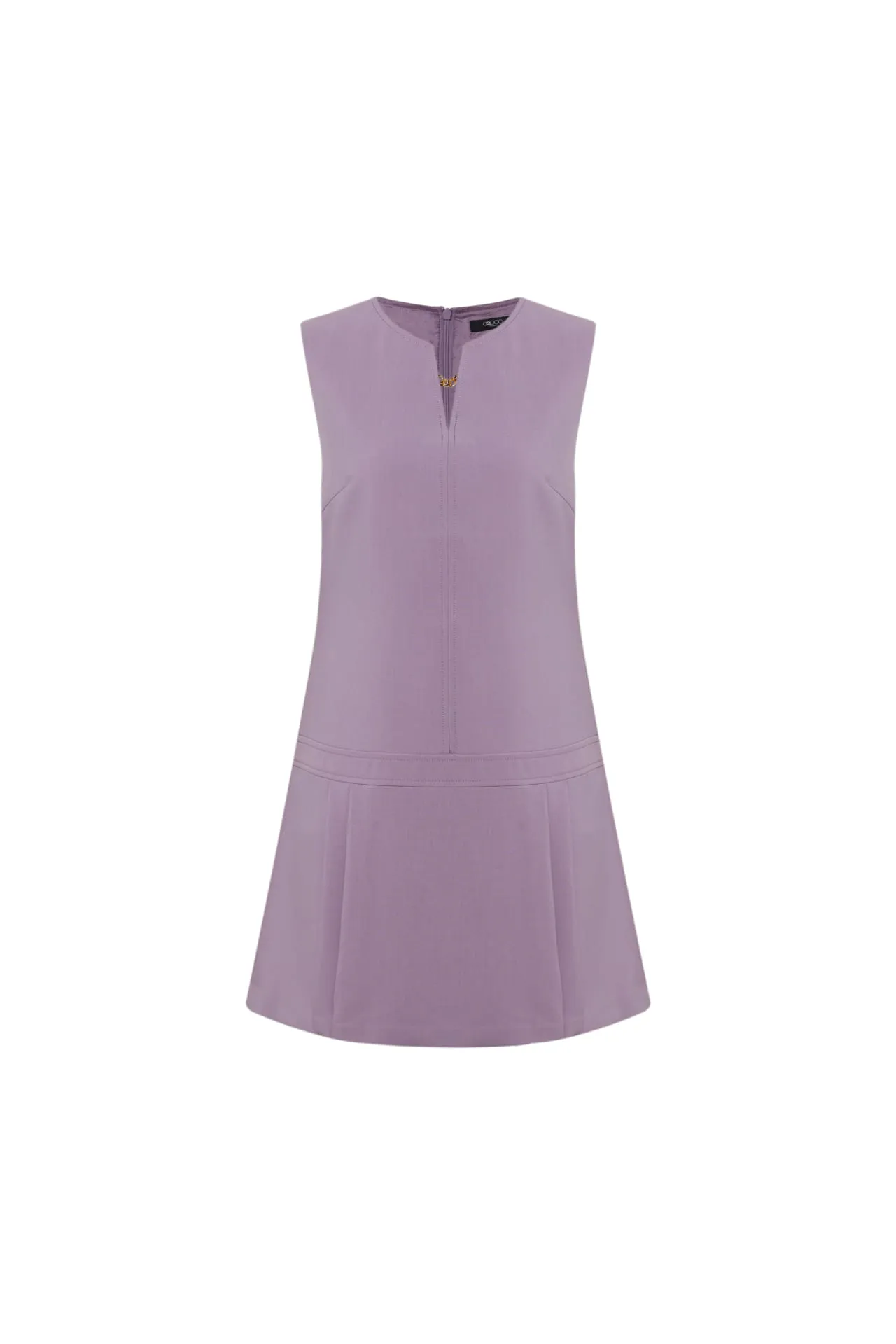 Veronica Soft Touch Stretchable V-neck and Flare hem Dress