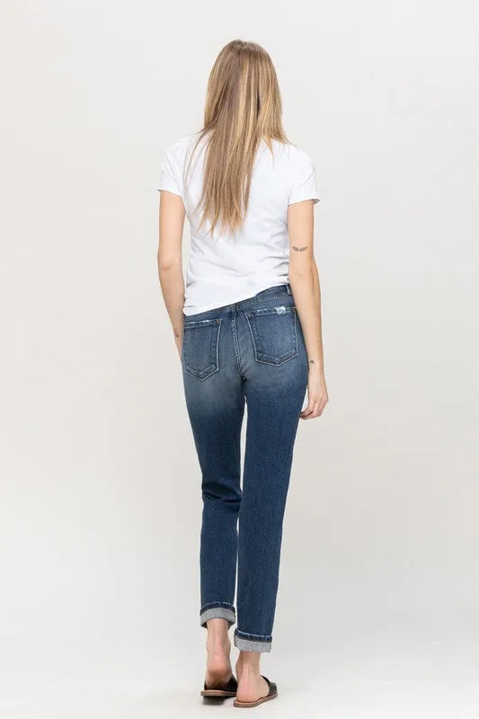 Vervet Cuffed Stretch Boyfriend Jeans