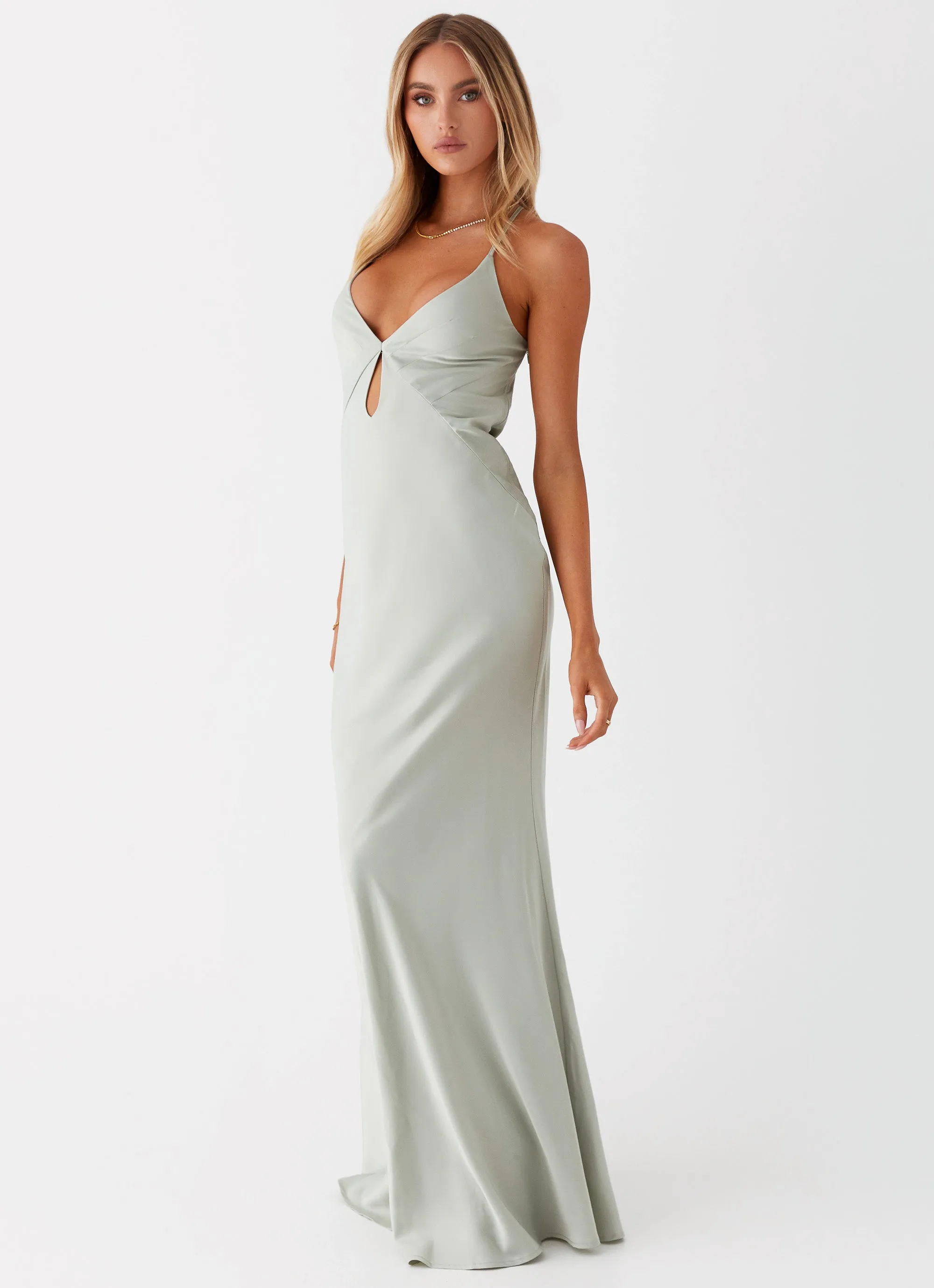 Vesper Keyhole Maxi Dress - Sage