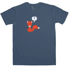 What Does The Fox Say Men's Fox Question Mark T-Shirt