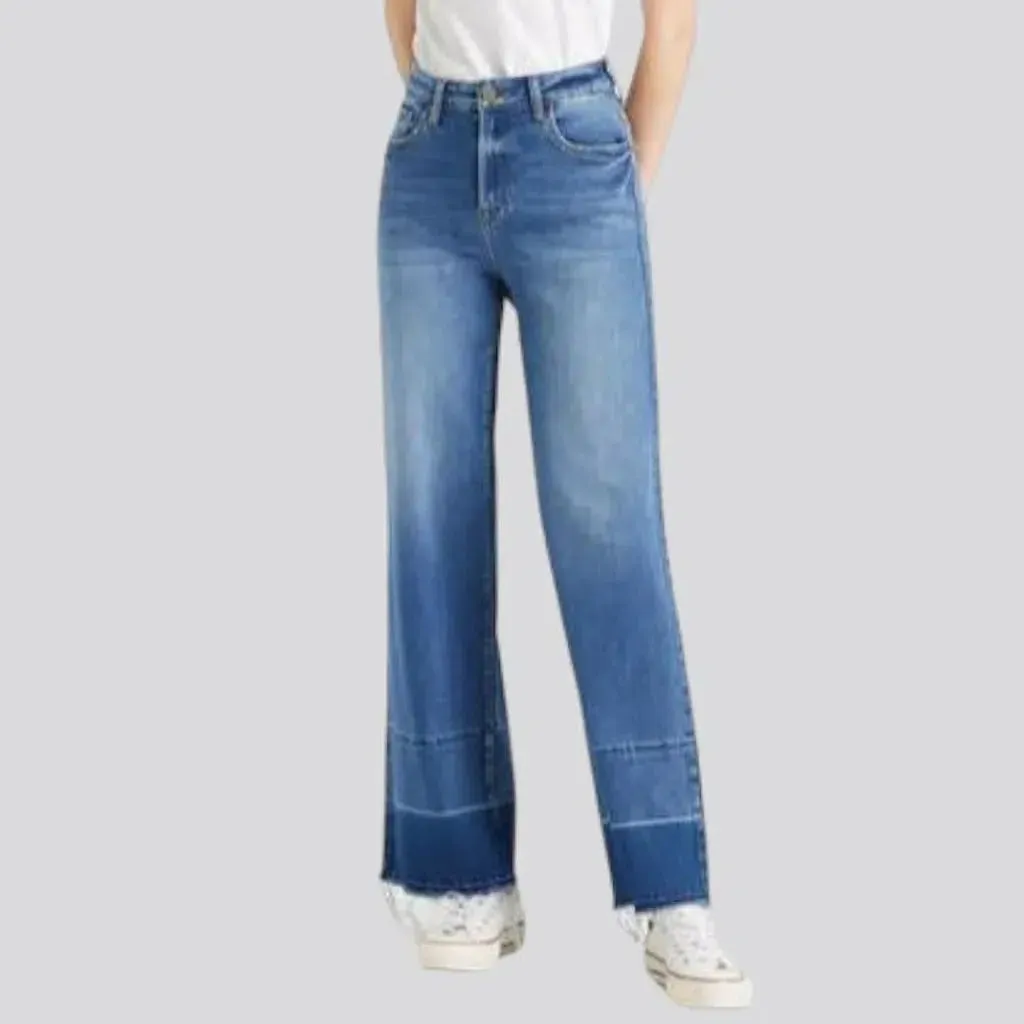 Whiskered jeans
 for women