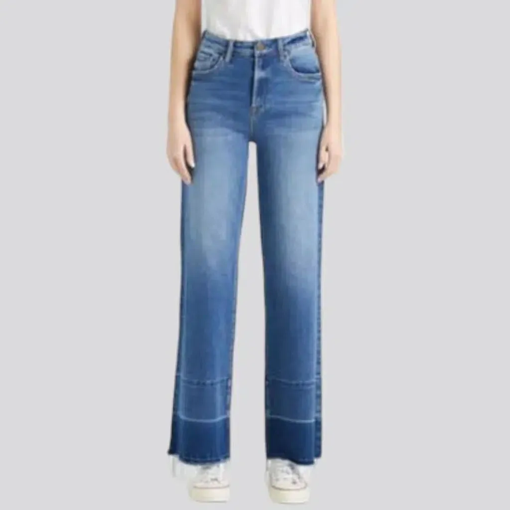 Whiskered jeans
 for women