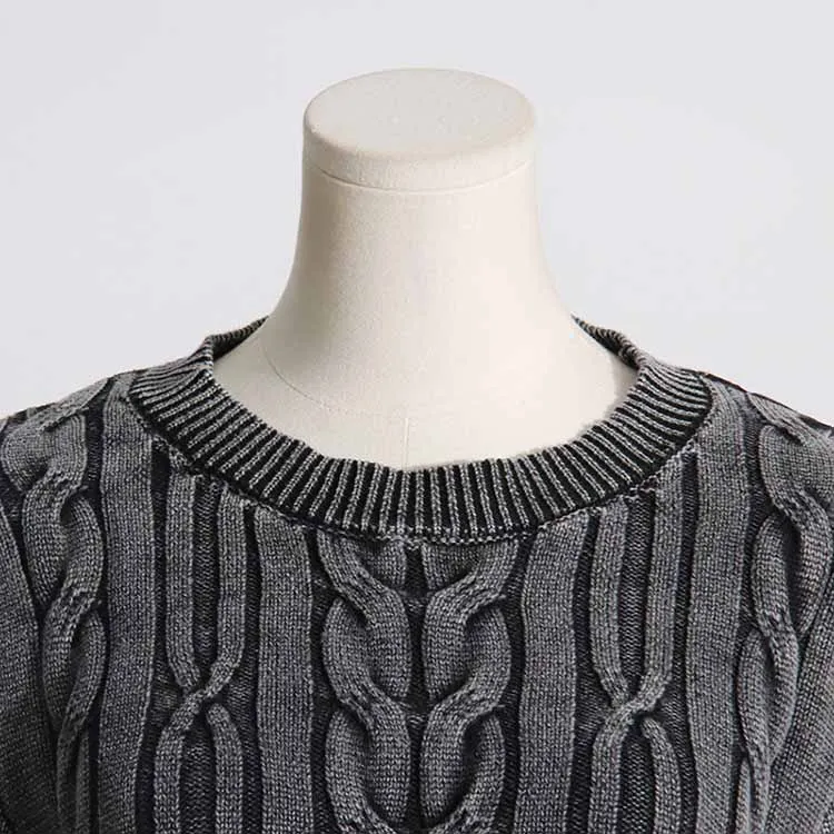 Women Twists Irregular Sweater Pullover Knitted Top