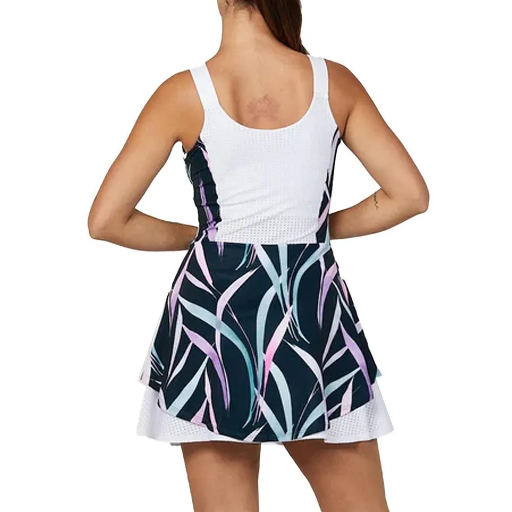 Womens 32 Inch Tennis Dress with Bra Island Palm