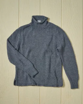 Women's Fisherman's Sweater in Denim Mix