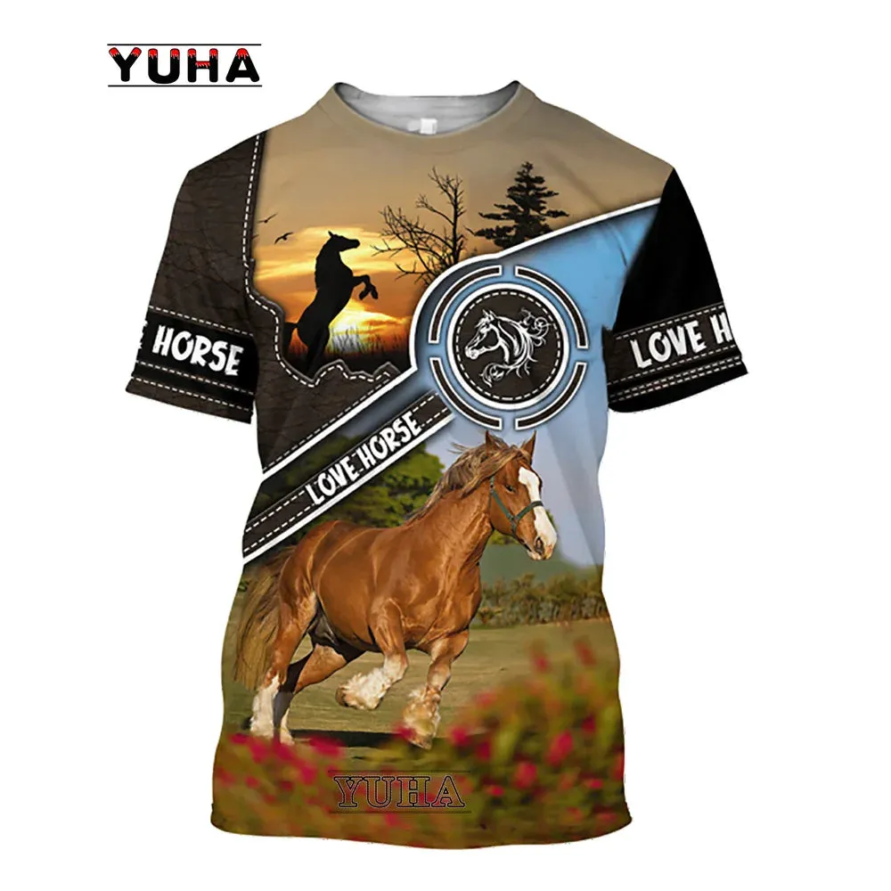 Xxl-6xl 3D Unisex Large Loose O-Neck Casual Short Sleeve T.