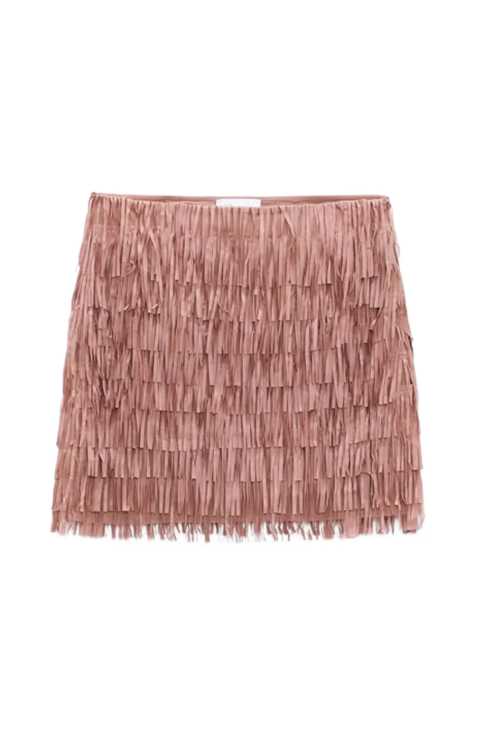 'Yara' Fringe Layered Top & Mini Skirt