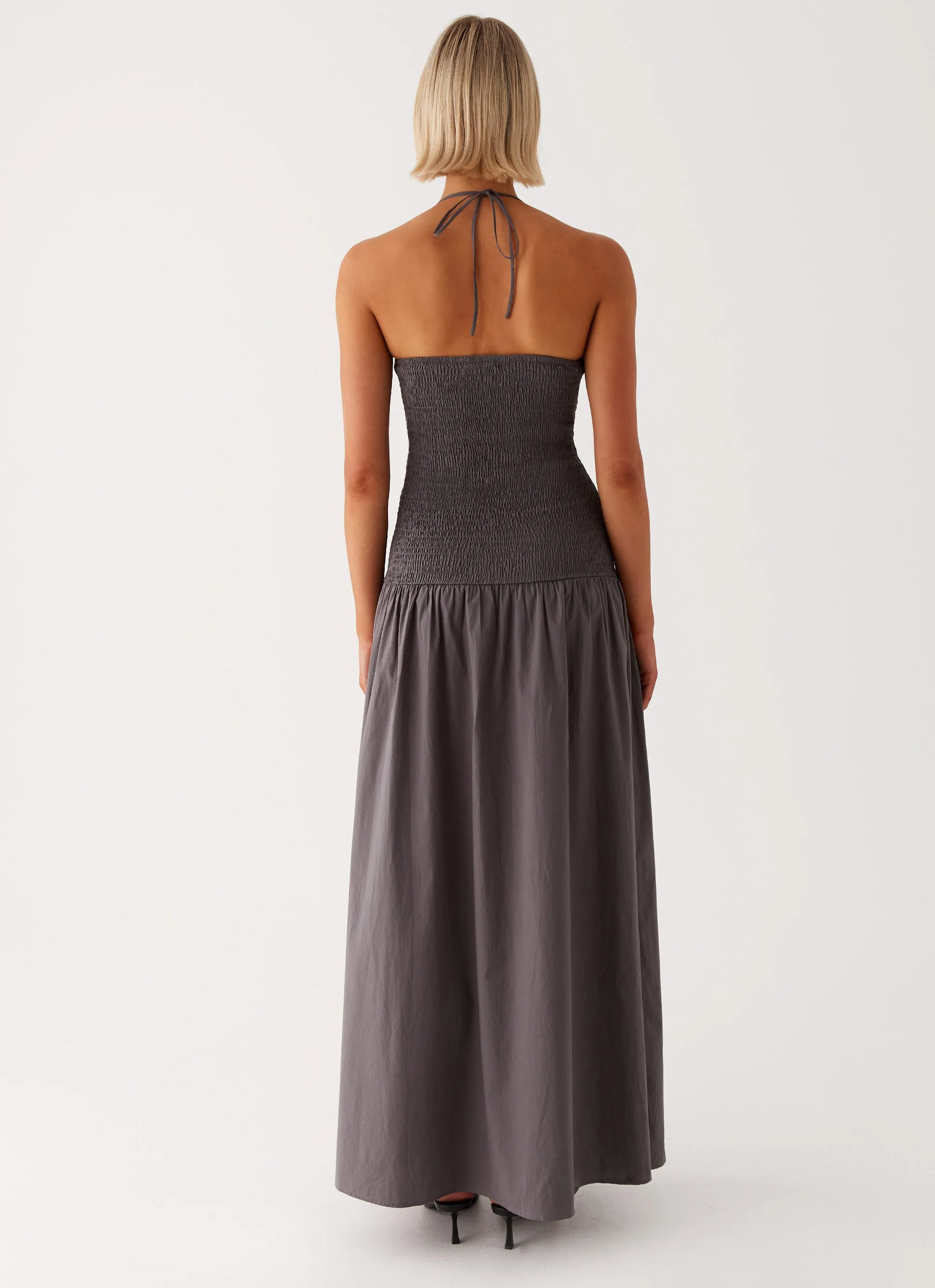 Zahra Maxi Dress - Charcoal